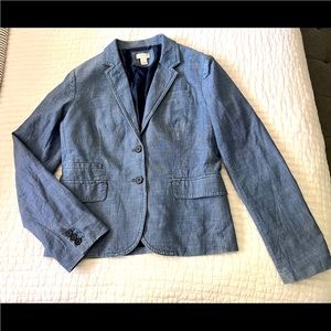 JCREW Super cute chambray blazer!